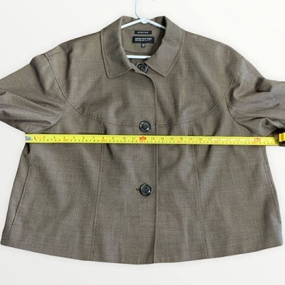 JONES NY Cropped Swing Coat - Picture 4 of 9